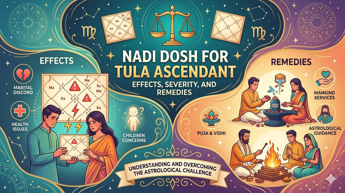 Nadi Dosh for Tula Ascendant: Effects, Severity, and Remedies
