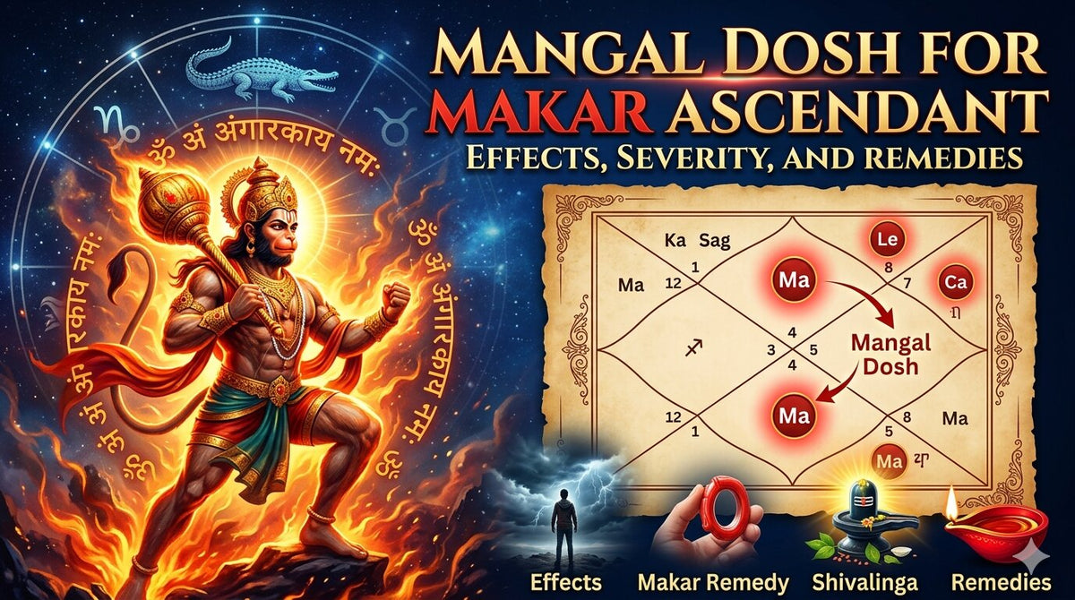 Mangal Dosh for Makar Ascendant: Effects, Severity, and Remedies 