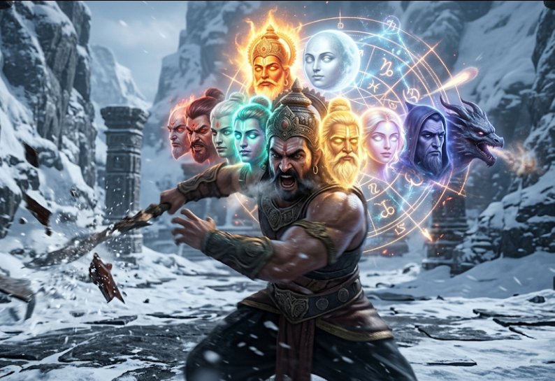 Ravana’s Nine Heads: The Cosmic Astrology Blueprint of Navagraha Hidden Inside the Human Body
