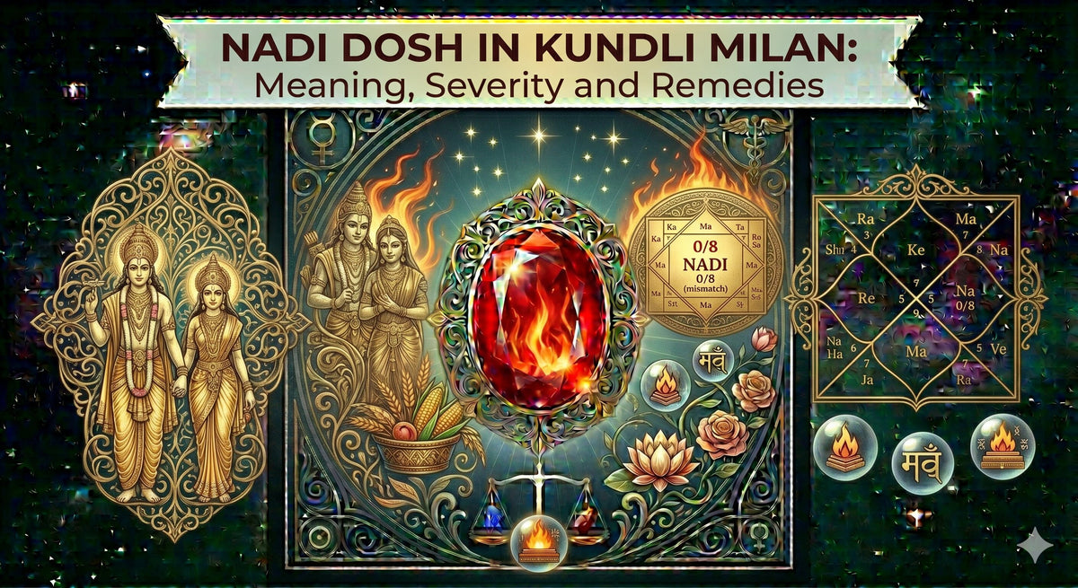 Nadi Dosh in Kundli Milan: Meaning, Severity and Remedies