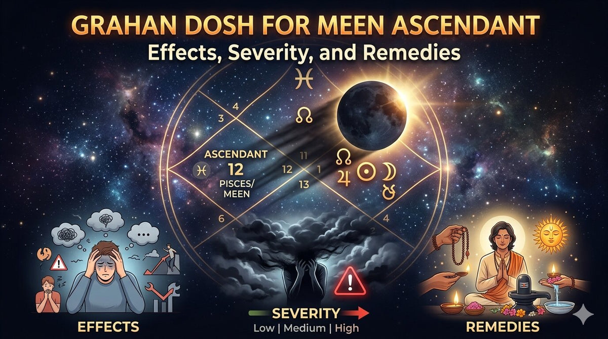 Grahan Dosh for Meen Ascendant: Effects, Severity, and Remedies 