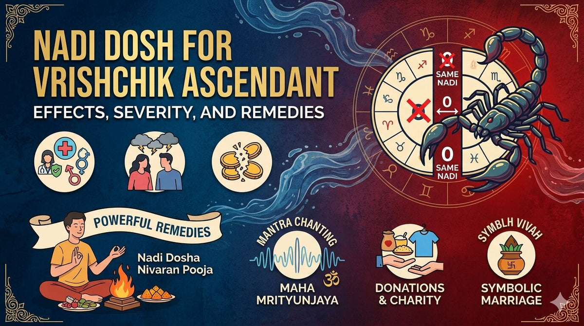 Nadi Dosh for Vrishchik Ascendant: Effects, Severity, and Remedies