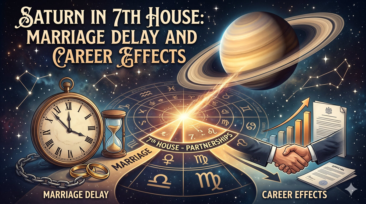 Saturn in 7th House: Marriage Delay and Career Effects