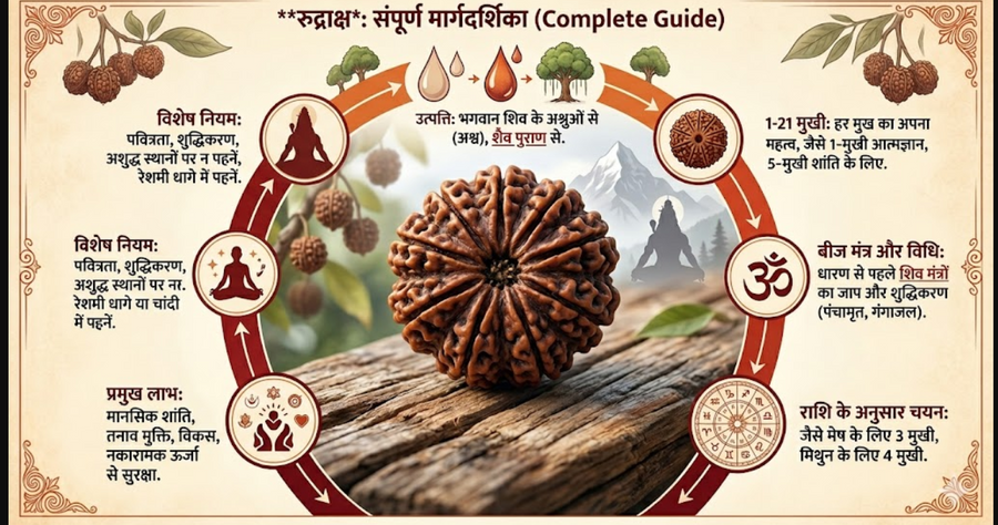 रुद्राक्ष: संपूर्ण मार्गदर्शिका (Rudraksh: A Complete Guide)..