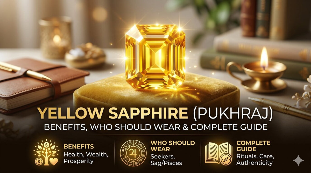 Yellow Sapphire (Pukhraj) Benefits,Who Should Wear and Complete Guide
