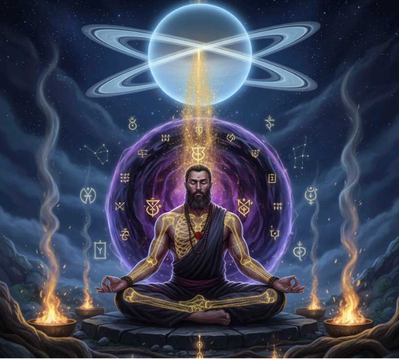 Saturn’s Tantric Shield: Building Bone Density with Ancient Fortitude