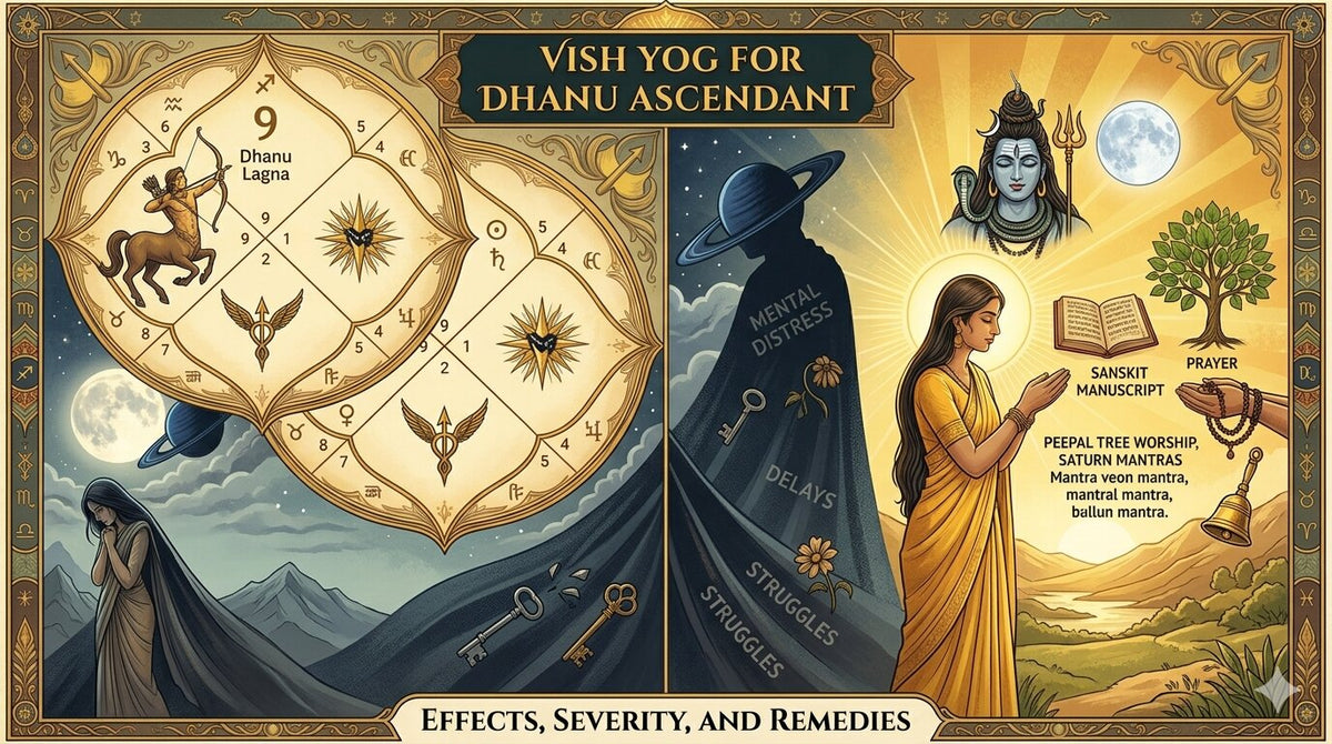 Vish Yog for Dhanu Ascendant: Effects, Severity, and Remedies