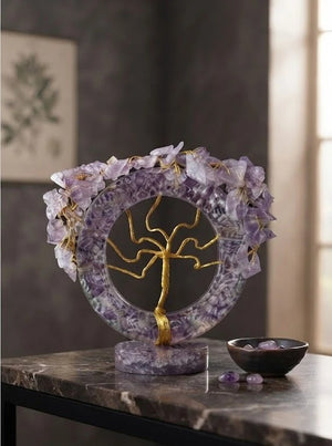 Amethyst Polished Crystal Gemstone Tree | Natural Amethyst Tree