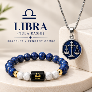 Libra Harmony Combo – तुला राशि Bracelet & Pendant