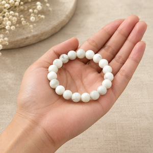 Moonstone Crystal Beads Bracelet