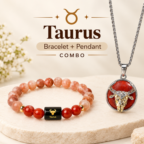 Taurus Grace Combo – वृषभ राशि Bracelet & Pendant