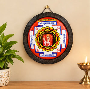 Shri Mehandipur Balaji Protective Yantra | Hanuman Ji Dashboard Spiritual Decor