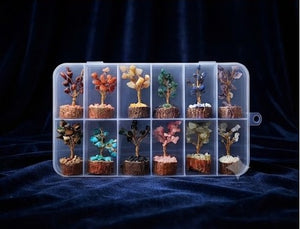 Multistone Crystal Flower Tree – 12 Piece Set