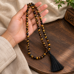 Tiger Eye Mala – Shield of Confidence & Inner Strength