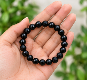 Natural Shungite Crystal Beads Bracelet