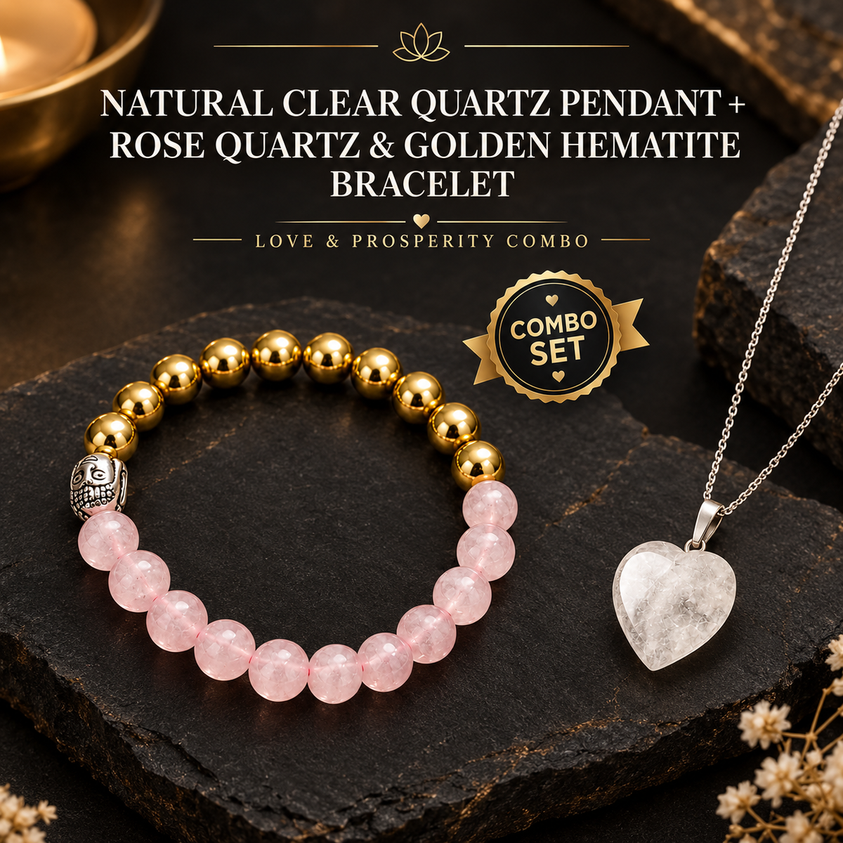 Love & Prosperity Crystal Duo