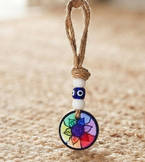 Blue Multi Evil Eye Hanging Wall Decor for Vastu & Protection