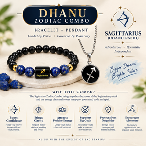 Sagittarius Explorer Combo – धनु राशि Bracelet & Pendant