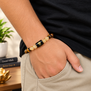 Leo (सिंह राशि) Zodiac Crystal Bracelet for Men & Women | Astrology Bracelet