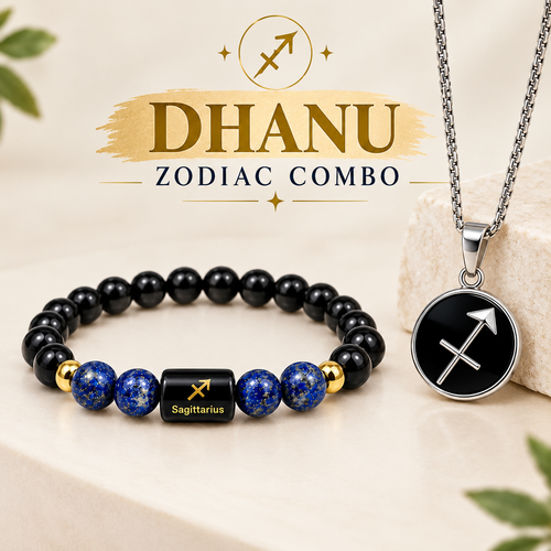 Sagittarius Explorer Combo – धनु राशि Bracelet & Pendant