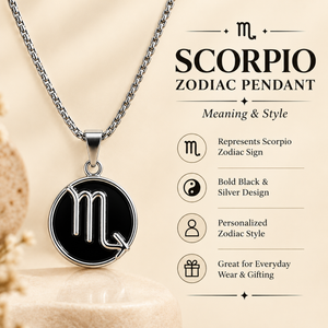 Scorpio Zodiac Pendant ♏ – Mysterious Astrological Symbol Jewellery