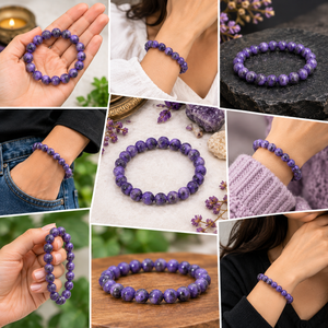 Charoite Bracelet- “The Stone of Spiritual Strength”