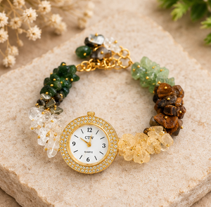 Women’s Crystal Bead Bracelet Watch