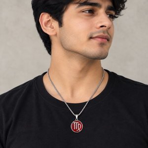 Virgo Zodiac Pendant ♍ – Kanya Rashi Astrological Symbol Jewellery