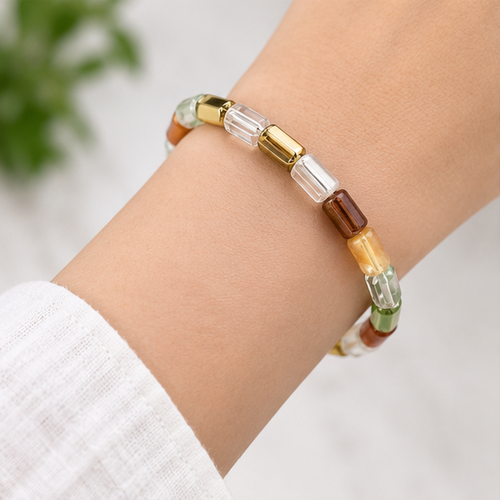 Multi Crystal Bracelet | Natural Gemstone Beads Bracelet for Men & Women