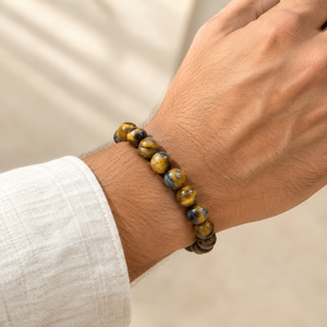 Pyrite Bracelet + FREE Tiger Eye Bracelet | Buy 1 Get 1 Free Crystal Combo