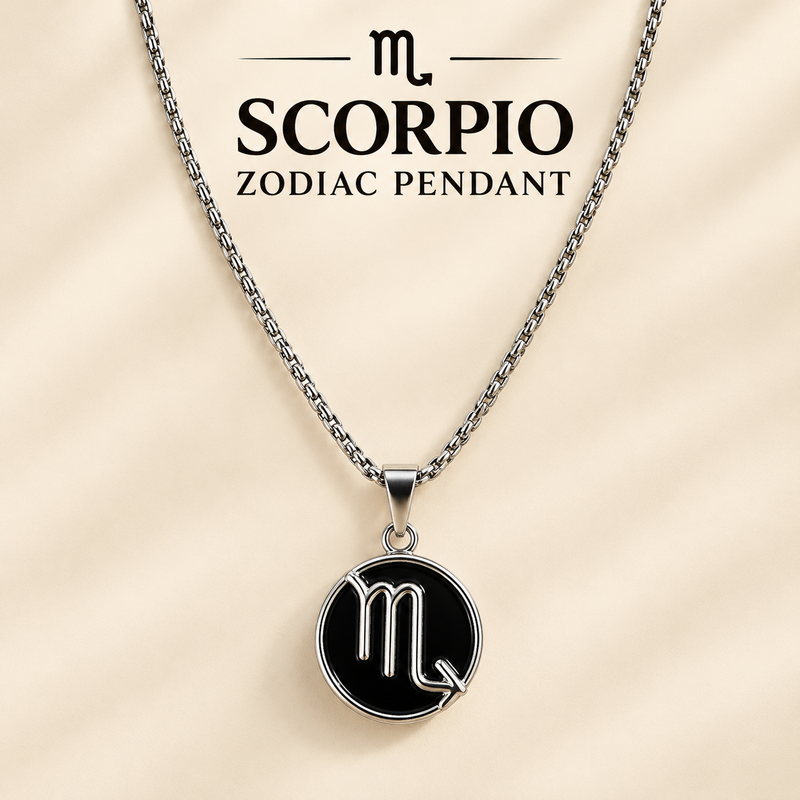 Scorpio Zodiac Pendant ♏ – Mysterious Astrological Symbol Jewellery