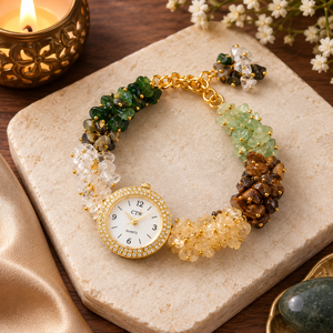 Women’s Crystal Bead Bracelet Watch