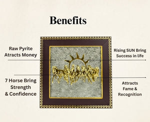 7 Running Horses Pyrite Frame Photo Frame – 8 Inch