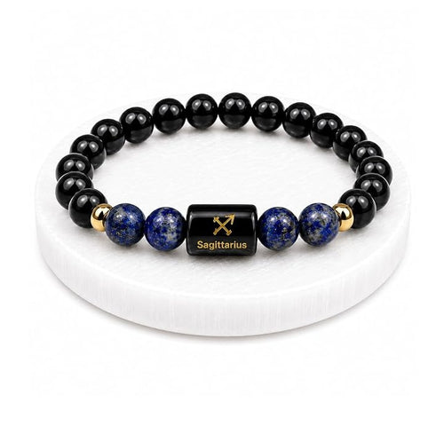 Sagittarius (Dhanu Rashi) Zodiac Crystal Bracelet for Men & Women