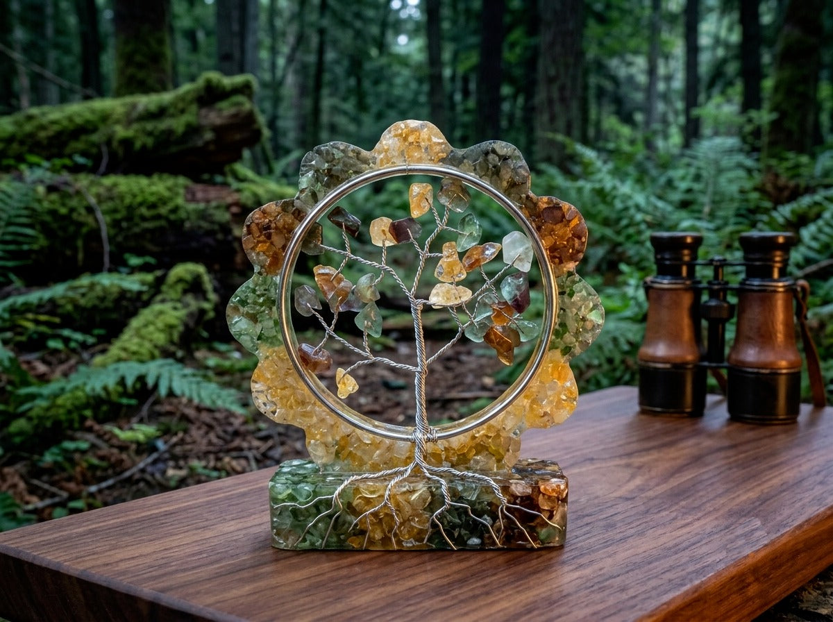 Money Magnet Orgonite Tree | Crystal Gemstone Tree