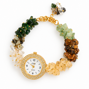 Women’s Crystal Bead Bracelet Watch