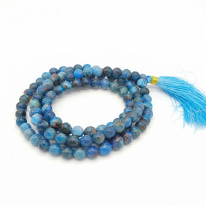 Apatite Crystal Beads Mala Spiritual Necklace