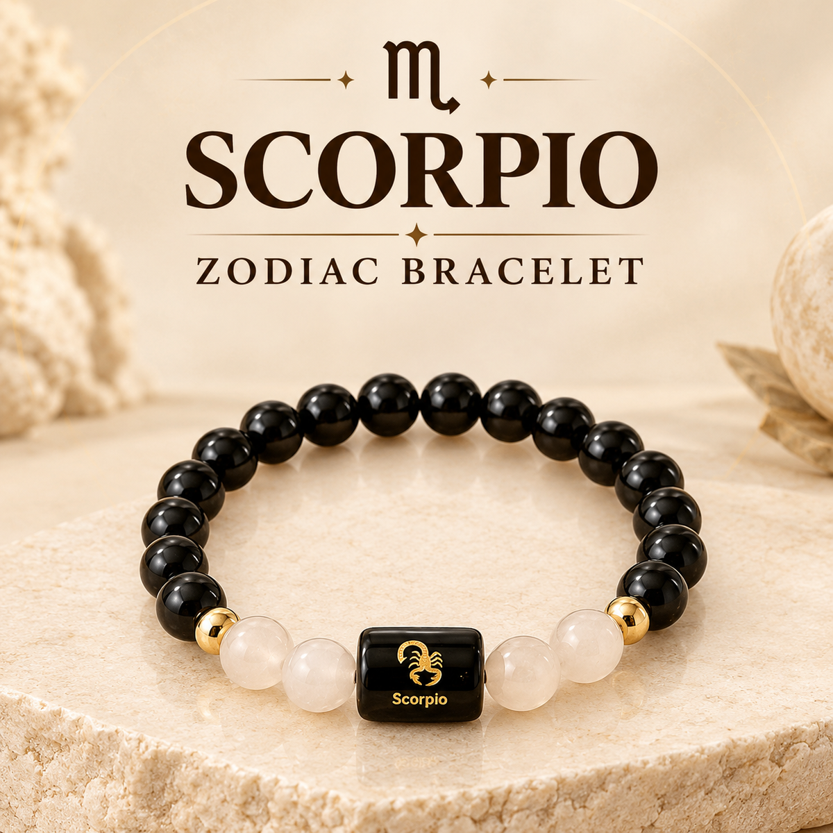 Scorpio  Zodiac Bracelet – Bold Vrishchik Sign Design