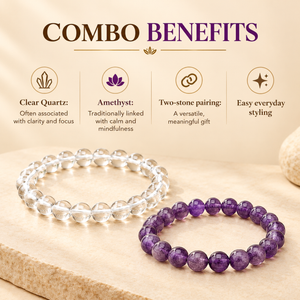 Crystal Clarity Combo with FREE Amethyst Bracelet