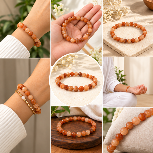 Sunstone Crystal Beads Bracelet