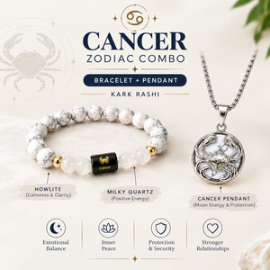 Cancer Moon Harmony Combo – कर्क राशि Bracelet & Pendant
