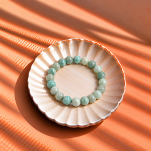 Amazonite Bracelet Natural Amazonite Crystal Beads for Calm & Positive Energy