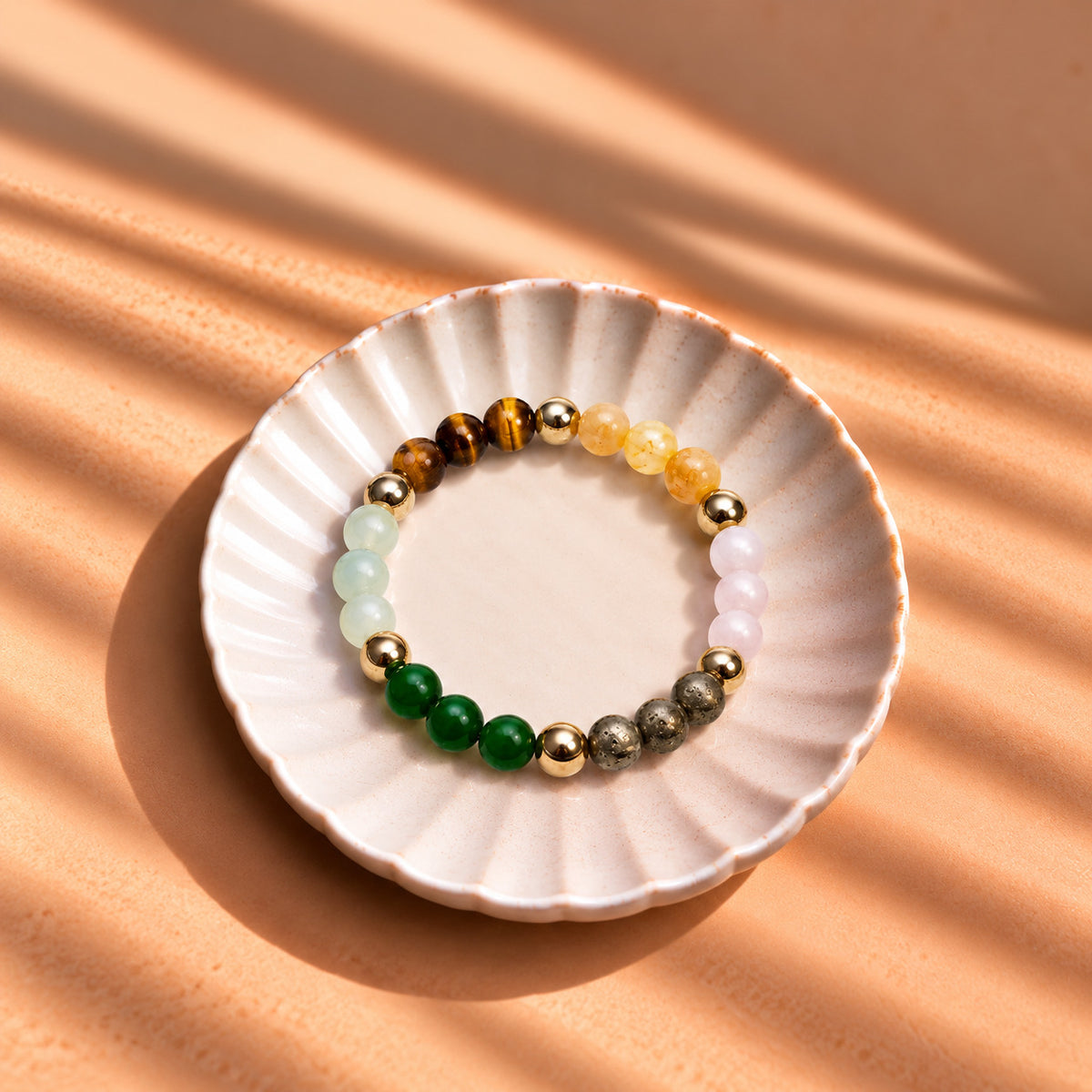 Dhanyog Crystal Beads Bracelet for Wealth, Abundance & Good Fortune