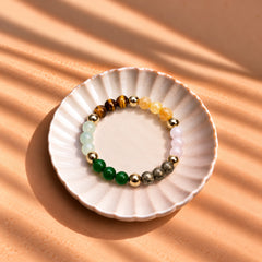 Dhanyog Crystal Beads Bracelet for Wealth, Abundance & Good Fortune