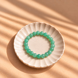 Luck & Wealth Crystal Duo – Green Aventurine & Dhanyog Metal Bracelets
