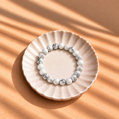 Howlite Bracelet-“Stone of Calmness, Patience & Inner Peace"