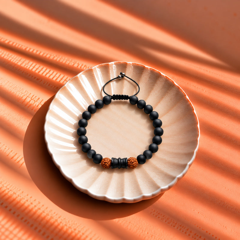 Karungali Damru Bracelet Natural Karungali Beads Spiritual Jewellery