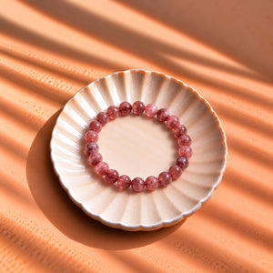 Pink Tourmaline Bracelet for Love, Inner Peace and Positive Energy