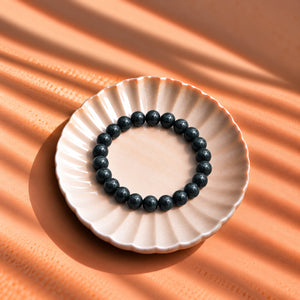 Natural Shungite Crystal Beads Bracelet