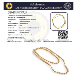 Tulsi Shree Bhakti Set | Golden Capping Tulsi Mala & Bageshwar Tulsi Mala